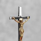 Jesus Cross Amulet Necklace — Stainless Steel
