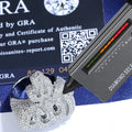 925 Silver VVS Moissanite Ring Iced Out