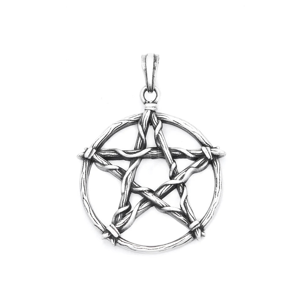 Pentagram Stainless Steel Pendant Necklace