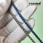 Pure Titanium Twisted Rope Chain Necklace 2.5mm Hypoallergenic Unisex Fashion