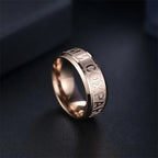 Orthodox Russian Christian Ring for Men Women 316L Stainless Steel Prayer Bands Religious Inscription Vintage Jewelry