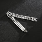 Motorcycle Wide Link Chain Bracelet — Stainless Steel, 19-24cm