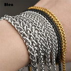 BTEN Never Fade Stainless Steel Men Necklace Chain High Quality Link Chain Necklaces Wholesale