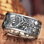 Retro Domineering Ethnic Style Fire-Breathing Dragon Ring Men\\\\\'s Charm Open Ring Punk Motorcycle Rider Jewelry Accessories