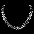 Hiphop Byzantine Round Link Chain Necklace for Women Men Gold Color Stainless Steel Male Thick Chains Jewelry collar