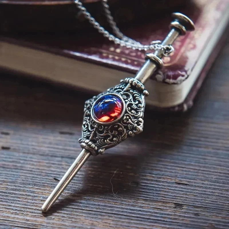 Retro Domineering Nordic Battle Ax Pendant Necklace for Men and Women Punk Pendant Lucky Amulet Jewelry Gift