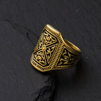 Dark Halloween Biker Ring — Stainless Steel Band