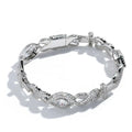 Cross Cuban Bracelet Iced Out 8MM Stainless Steel