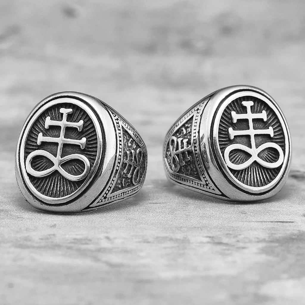 Lucifer Satan Signet Ring — Stainless Steel