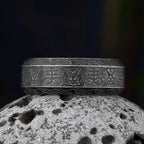 Gothic Seal of Satan Signet Ring — Stainless Steel