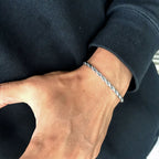 Rope Chain Bracelet 3-4mm — Stainless Steel