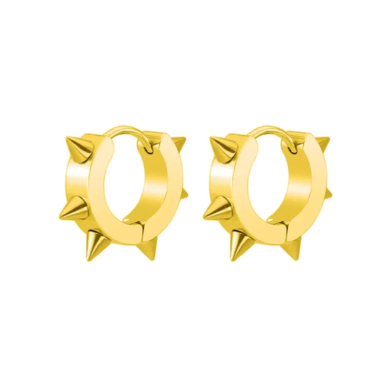 Rivet Clip Earring — Gold Stainless Steel