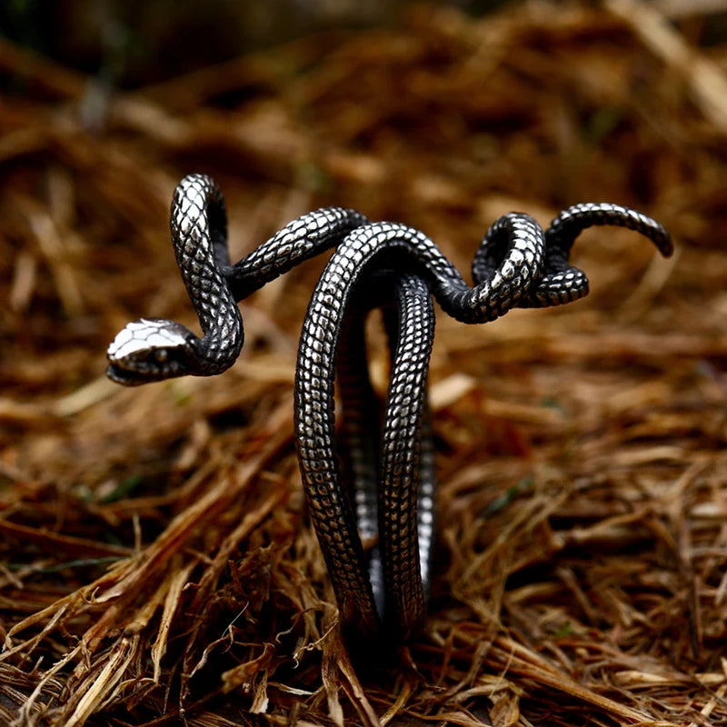 Beier 316L Stainless steel Animal Unique Cools snake men and women ring fashion high quality gift BR8-703