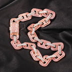 Uwin Miami Necklaces 15mm Cuban Link CZ Baguette Prong Setting  Iced Out Zircon Pave Luxury Bling Jewelry Fashion Hiphop For Men