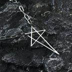 Punk Gothic Y2K Star Pendant Chain Choker Necklace