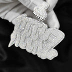 925 Silver VVS Moissanite Letter Pendant