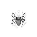 Spider Pendant Necklace — Stainless Steel