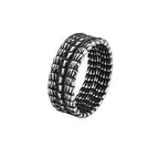 Fashion Punk Stainless Steel Fire Dragon Rings For Men Women Hip Hop Biker Vintage Vikings Animal Ring Amulet Jewelry