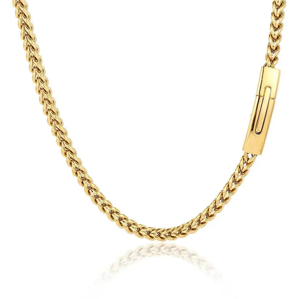Luxury 24K 9999 Pure Gold real gold European and American hip-hop 6mm length 60cm hip-hop bracelet for men and women
