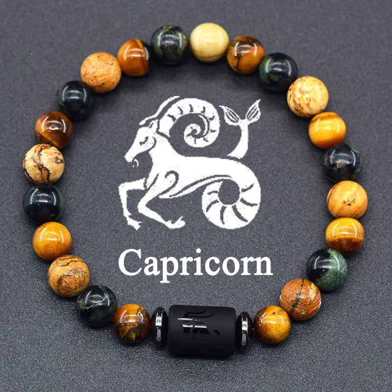 12 Zodiac Signs Bracelet Homme 12 Constellation Jewelry for Women Scorpio Gemini Sagittarius Bracelet Friendship Gift Whoelsales