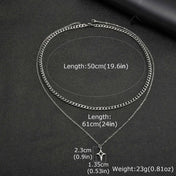Star Pendant Necklace Set — Stainless Steel Silver
