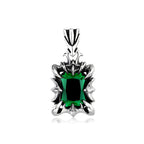 Stone Stainless Steel Pendant Necklace