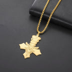 1pc Dark Occult Goat Head Pentagram Snake Baphomet Cross Necklace Mystical Symbol Pendant Jewelry