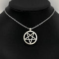 Inverted Pentagram Pendant Necklace — Stainless Steel
