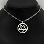 Inverted Pentagram Pendant Necklace — Stainless Steel