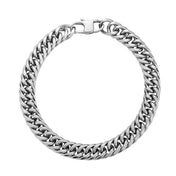Slim Cuban Stainless Steel Bracelet