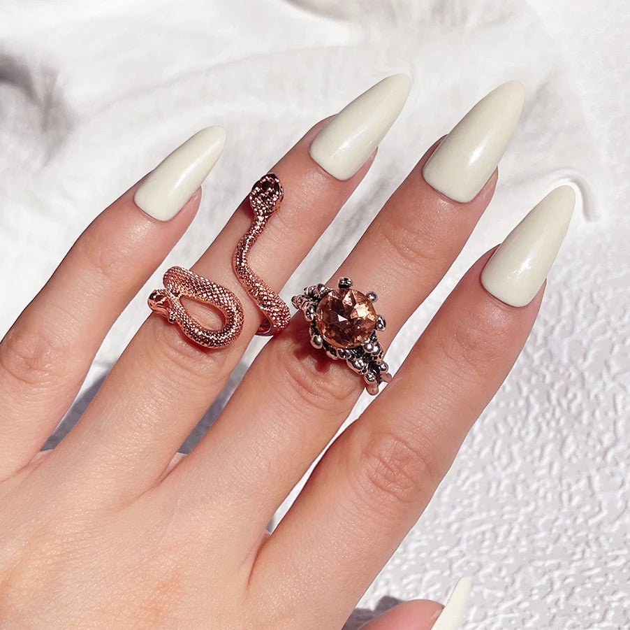 New Design Skull Crow Skull Ring Woodpecker Bird Men's Ring Punk Stylish Jewelry