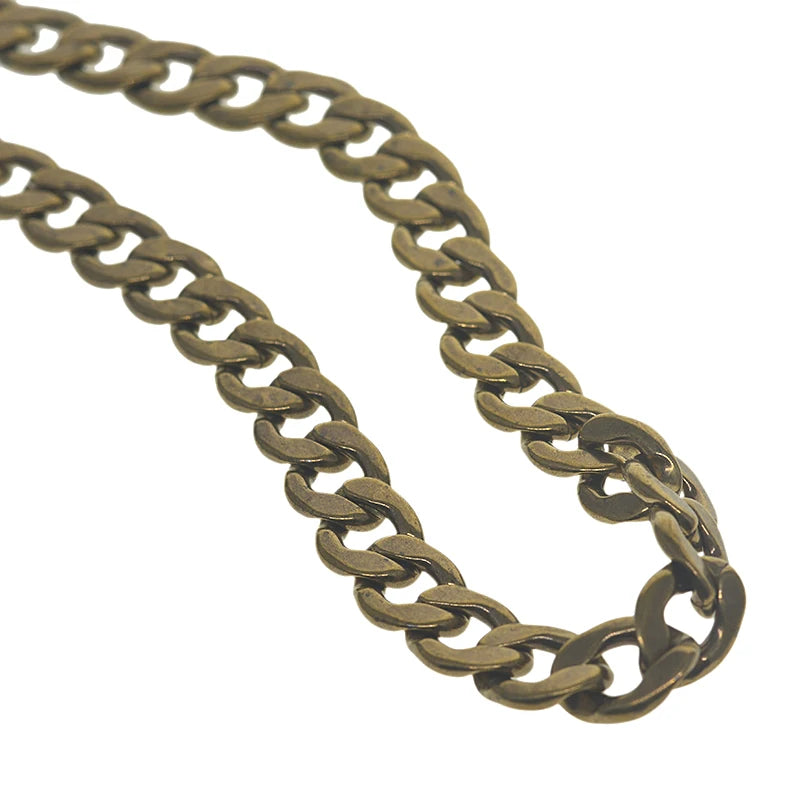 Oval Link Wallet Chain Necklace — 9mm Jeans Pocket Watch Chain