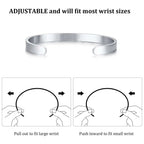Minimal Chain Link Cuff Bracelet Set — Stainless Steel