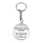 Angel Seal Pendant Keyring — Stainless Steel