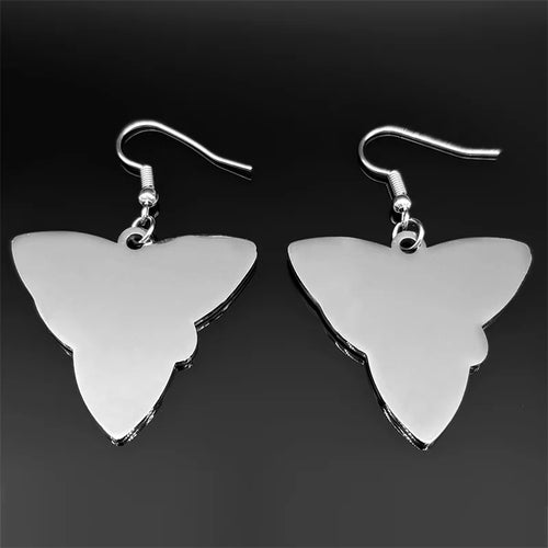 Celtic Knot Silver Earrings Vintage Fox Viking