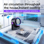 TINSOL Multi-function electric fan air circulator, wireless portable home silent ventilator desktop wall ceiling fan