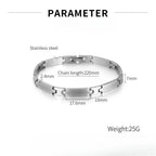 Chunky Men Bracelet,Thick Stainless Steel Strap Chain Link Wristband,Punk Male Jewelry Gift