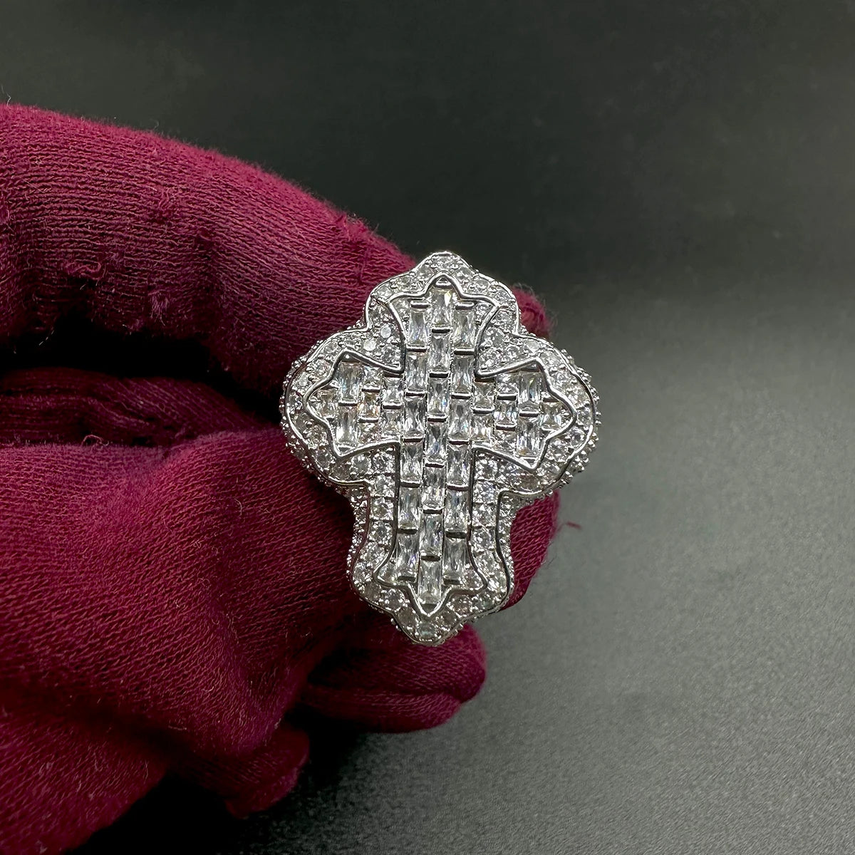 Cross Stainless Steel Ring