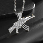 Men\'s Hip Hop Iced Out Dollar Sign Money Pendant Necklace Men\'s Punk Rap Rock Party Jewelry