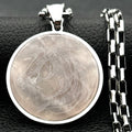 Steel Pendant Natural Stones Horsehead Animal