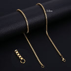 Box Chain Necklace — Stainless Steel 3mm