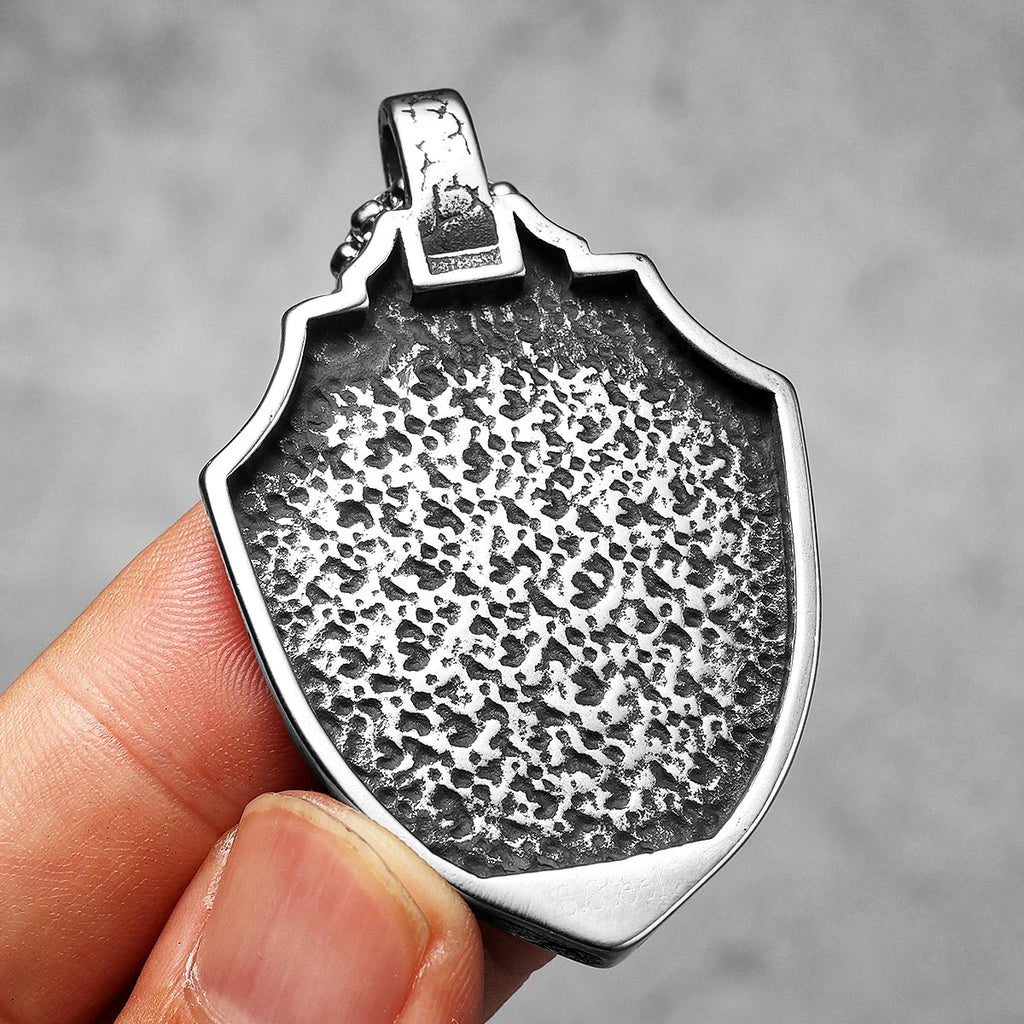 Spartan Warrior Pendant Necklace — Stainless Steel