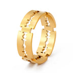 My Shape Punk Razor Blade Ring for Men Women Silver Color Stainless Steel Finger Rings Fashion Hippop Party Jewelry