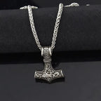 Thor Hammer Mjolnir Viking Pendant — Stainless Steel