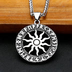 Sun God Apollo Pendant — Stainless Steel