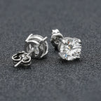 925 Silver VVS Moissanite Stud Earrings