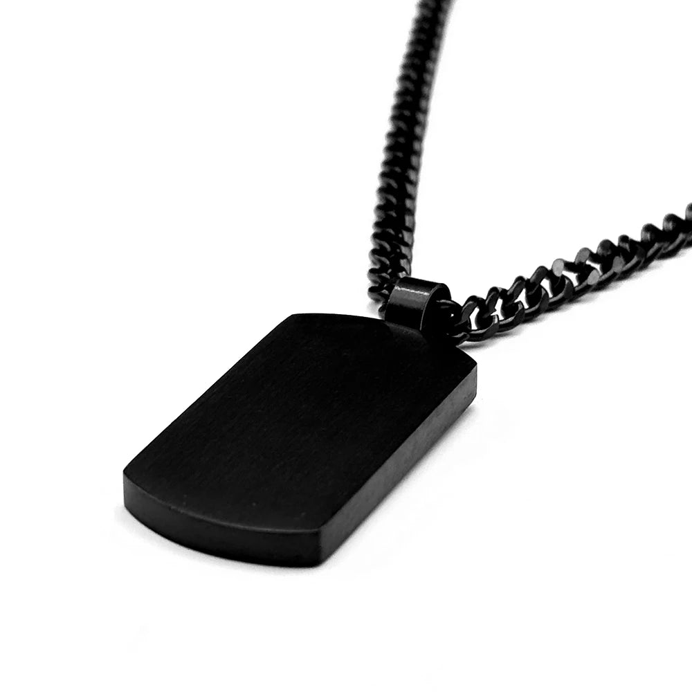 Lord's Prayer Bible Verse Jesus Cross Necklace — Stainless Steel