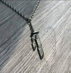 Toji Fushiguro Sword Necklace Anime Jujitsu Kaisen Toji Sword Cosplay Necklace Inverted Spear Of Heaven Necklace