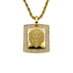 Lion Head Pendant Necklace — Stainless Steel