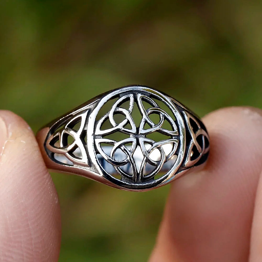 Viking Odin Trinity Celtic Knot Ring — Stainless Steel